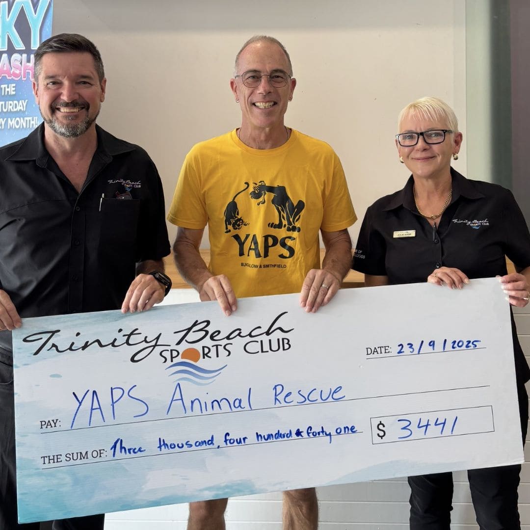 Trinity Beach Sports Club Donates $3,441 to YAPS