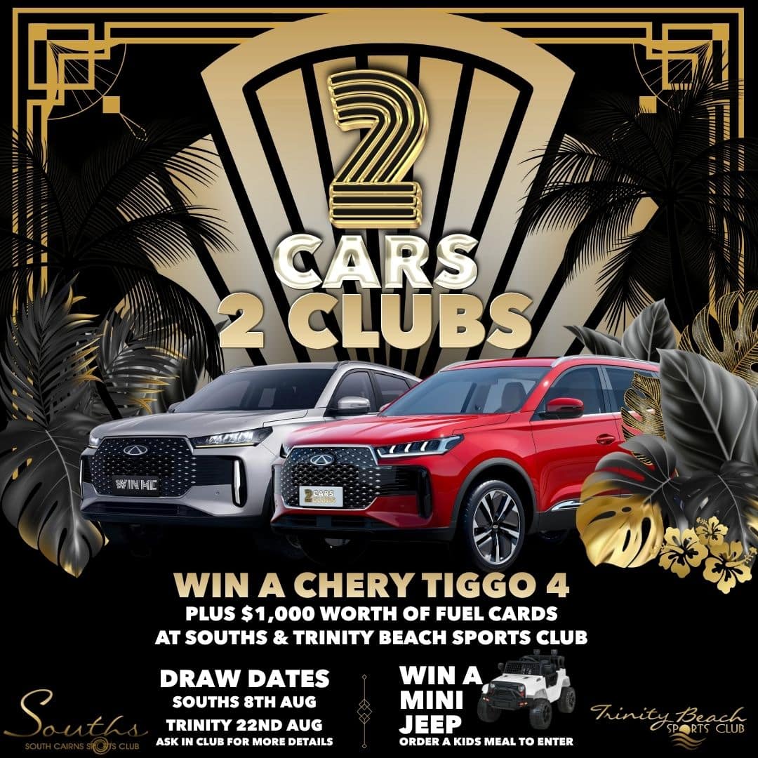 WIN A CHERY TIGGO 4 AT TRINITY BEACH SPORTS CLUB